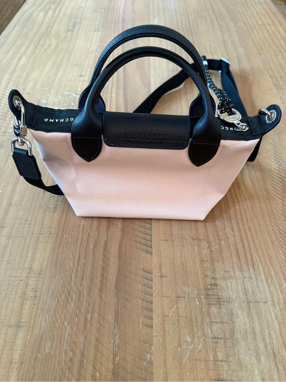 Longchamp Small Crossbody Tote in Light Pink and Black - Picture 5 of 6